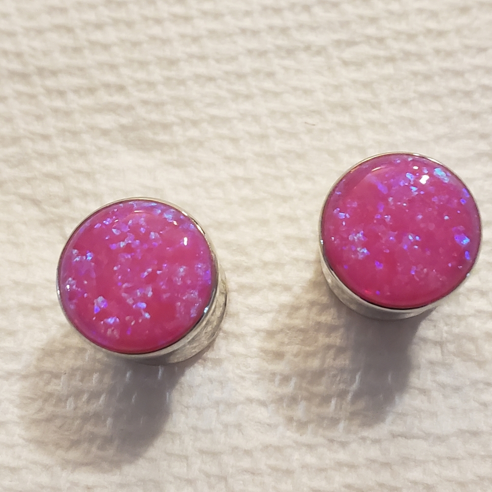 Anatometal Gemmed Opal Plugs